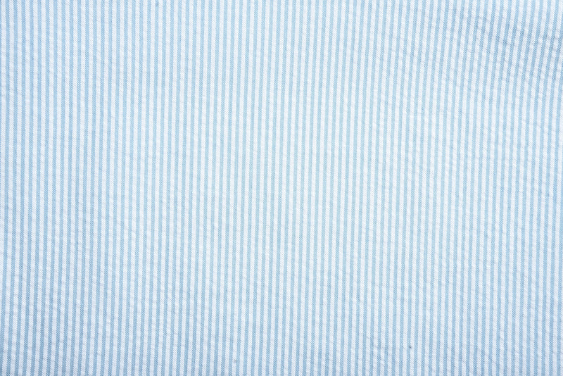 Alaskan Blue  Dress Stripes Seersucker