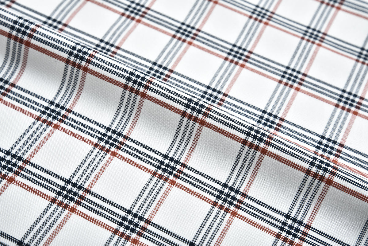 Red Navy Tattersall Checks Shirt - 4