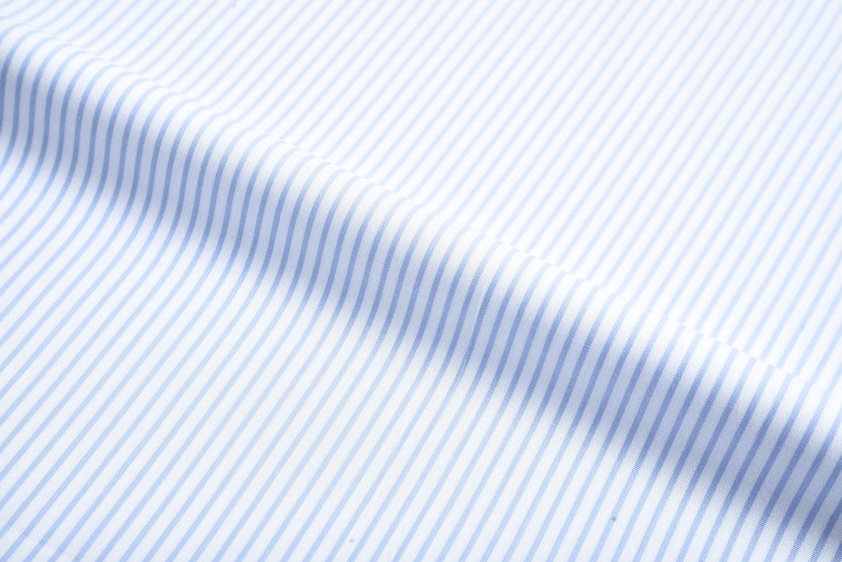 Pale Blue Dress Stripes Shirt - 4