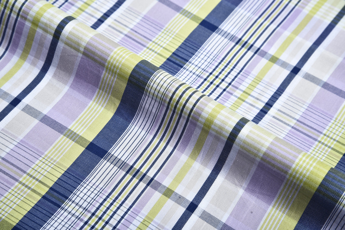 Muave Blue Lime Checks 140/2 - 4