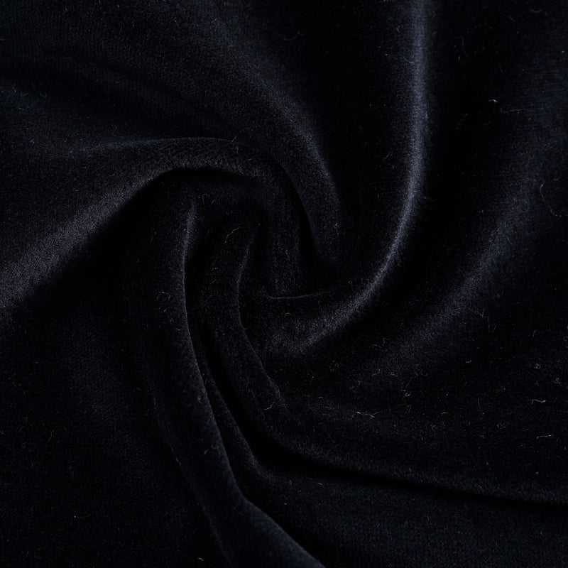 Dugdale Cotton Black Velvet Double Breasted Jacket