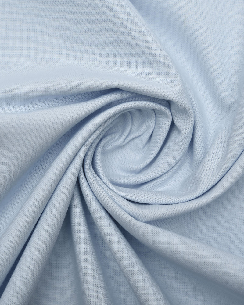 Fresco Cotton Cloud Blue Shirt Jacket