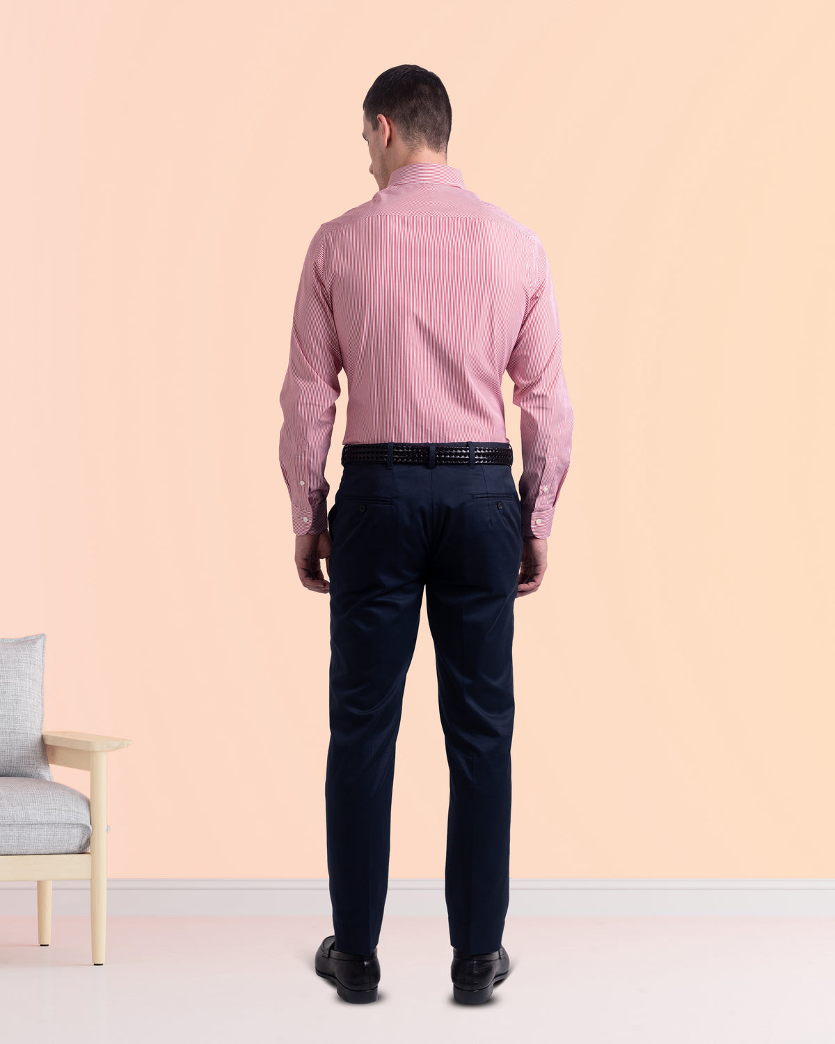 Dark Navy Twill Dress Pant - 6