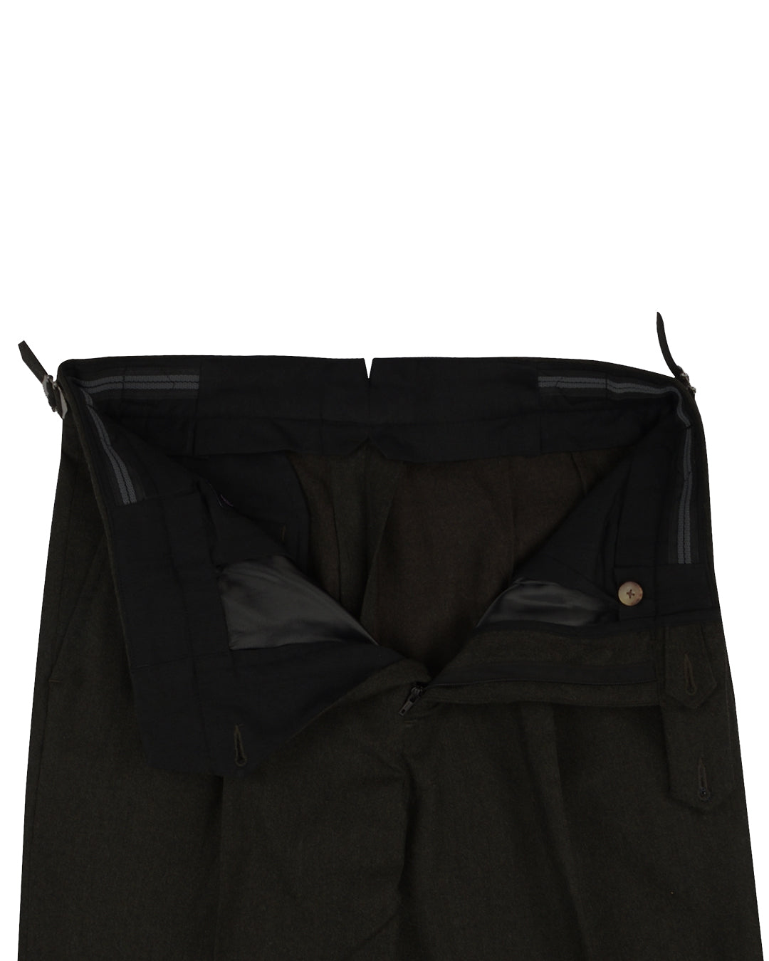Drago: Super 130s Dark Olive Rugby Flannel - 3