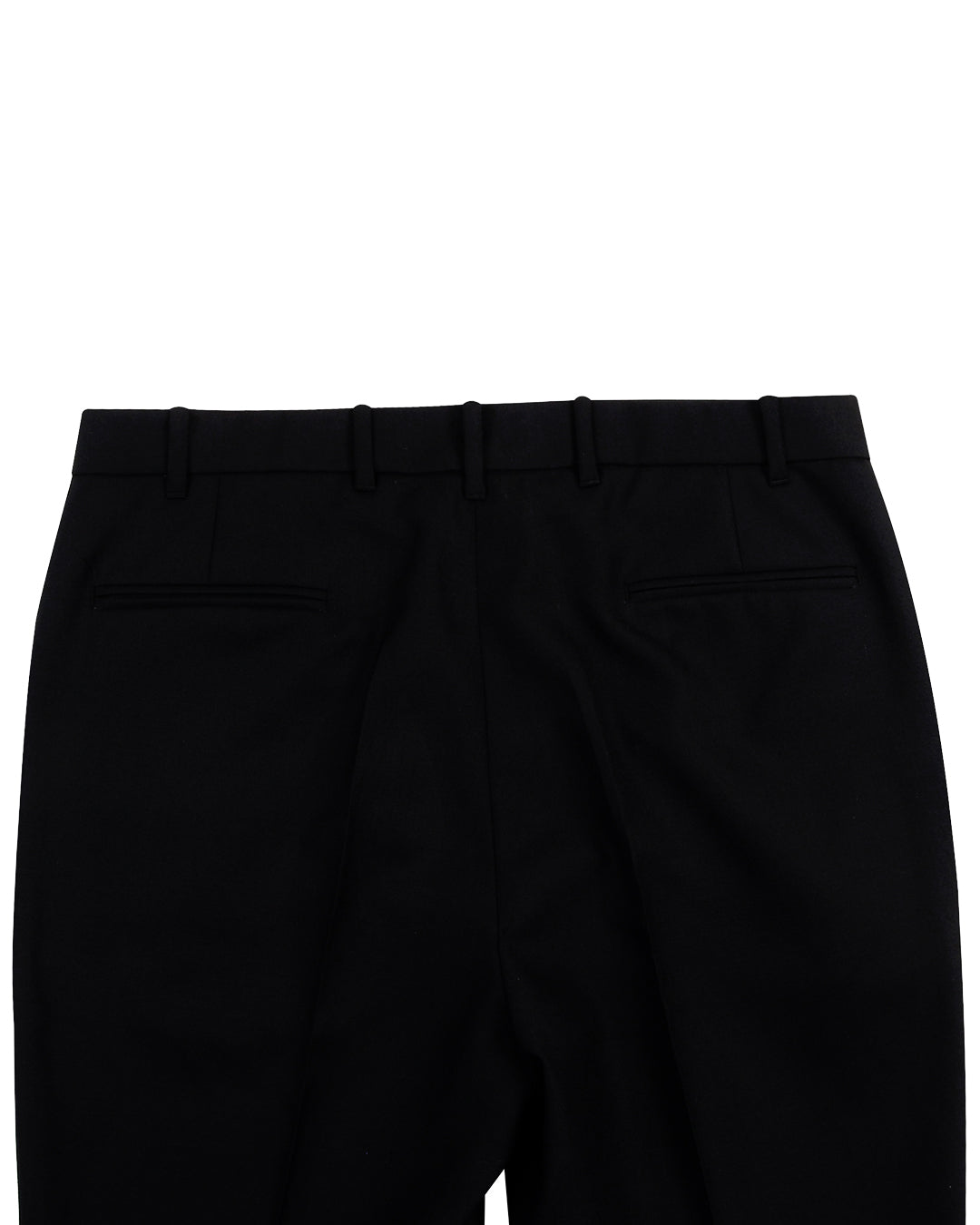 Dugdale Fine Worsted Pant- Black Plain - 4