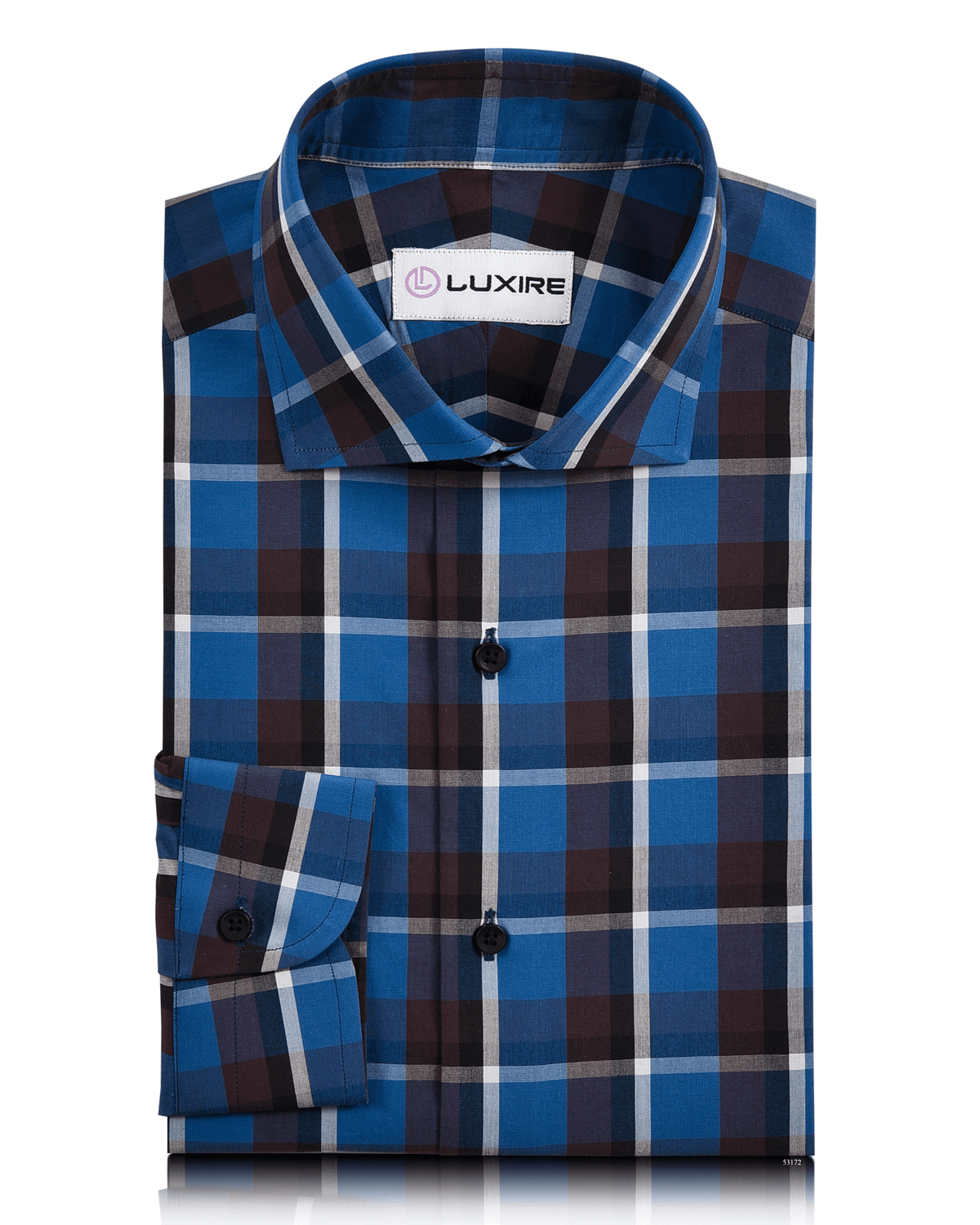 Blue Brown Checks Shirt - 1
