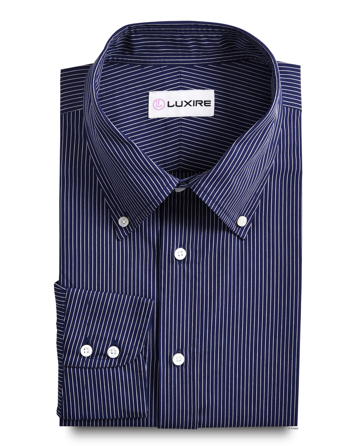 Navy White Pin Stripes - 1