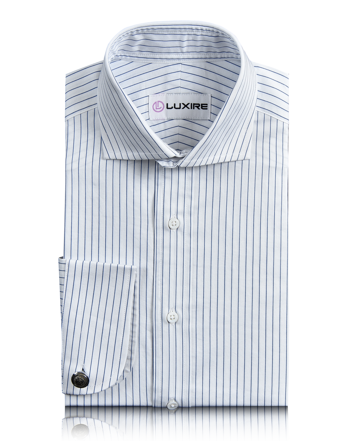 Monti Blue Pin Stripes Twill - 1