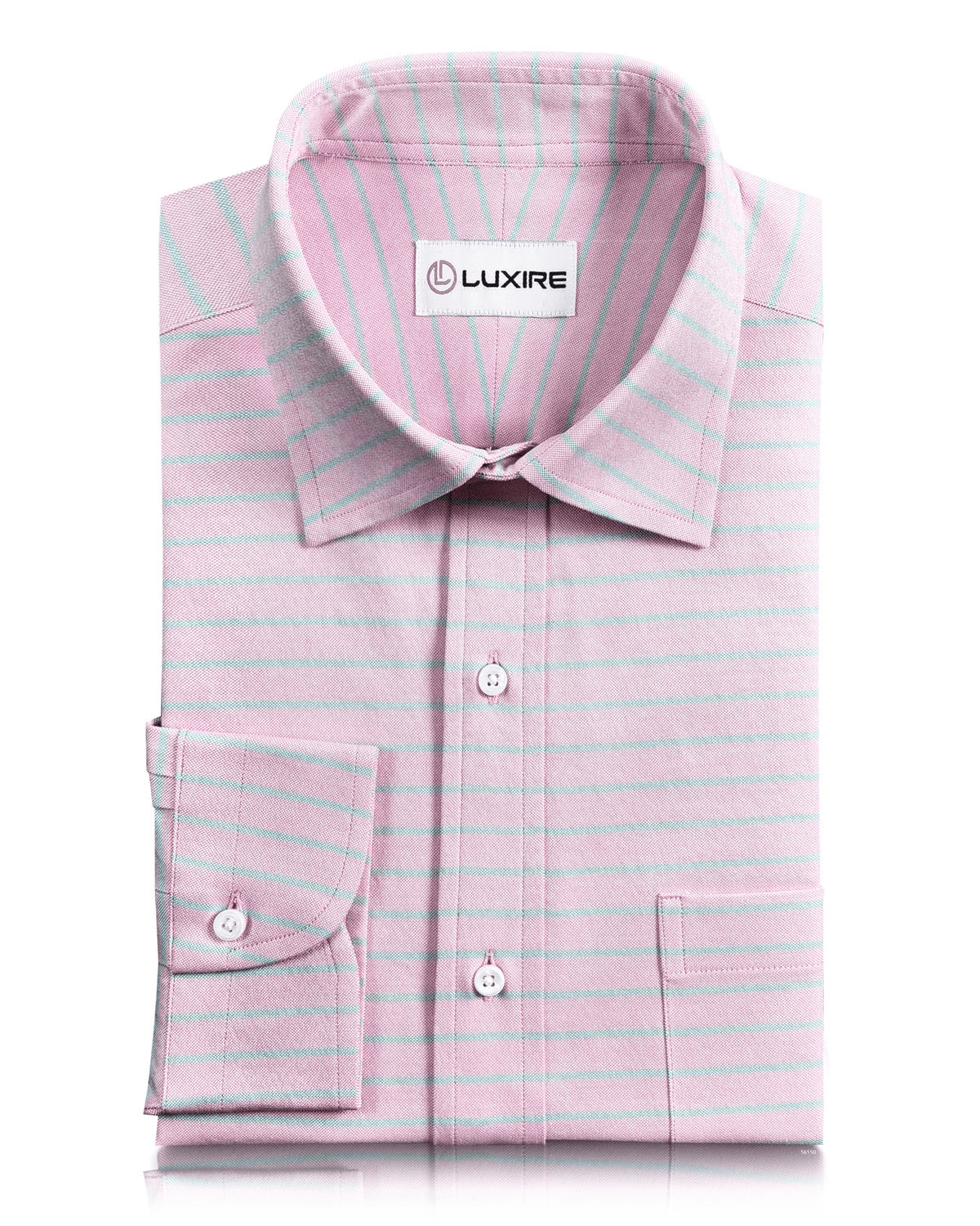 Orchid Pink Green Stripes Classic Oxford - 1