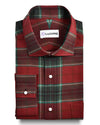 Brushed Twill - Red Green Tartan