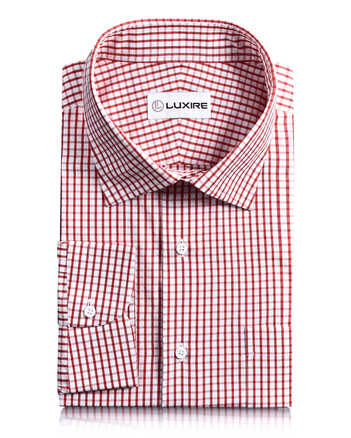Friday Shirt: Red Graph Checks - 1