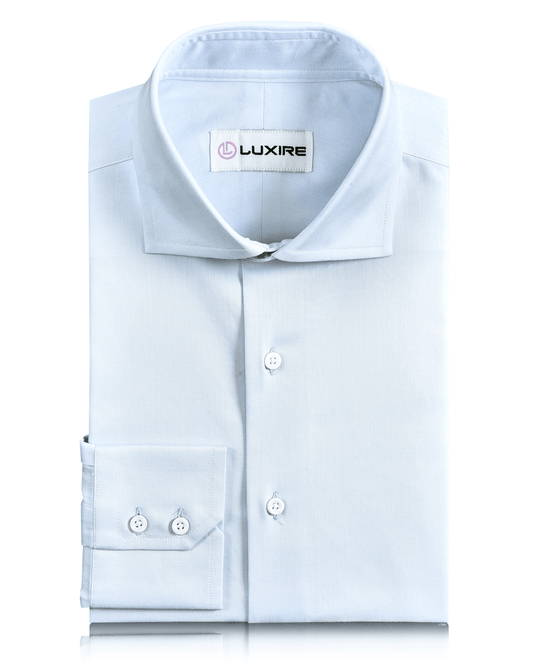 Pale Blue Herringbone Shirt