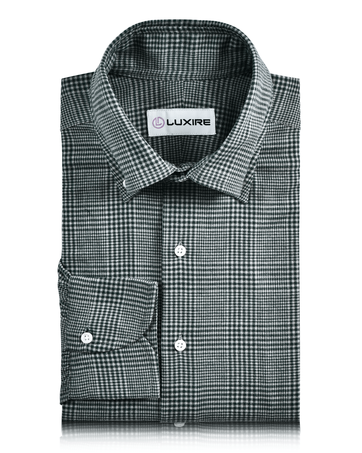 Green and White Tattersall Checks - 1
