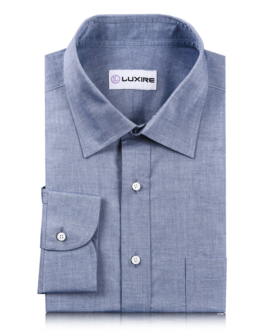 Cobalt Blue Dress Shirt End on End