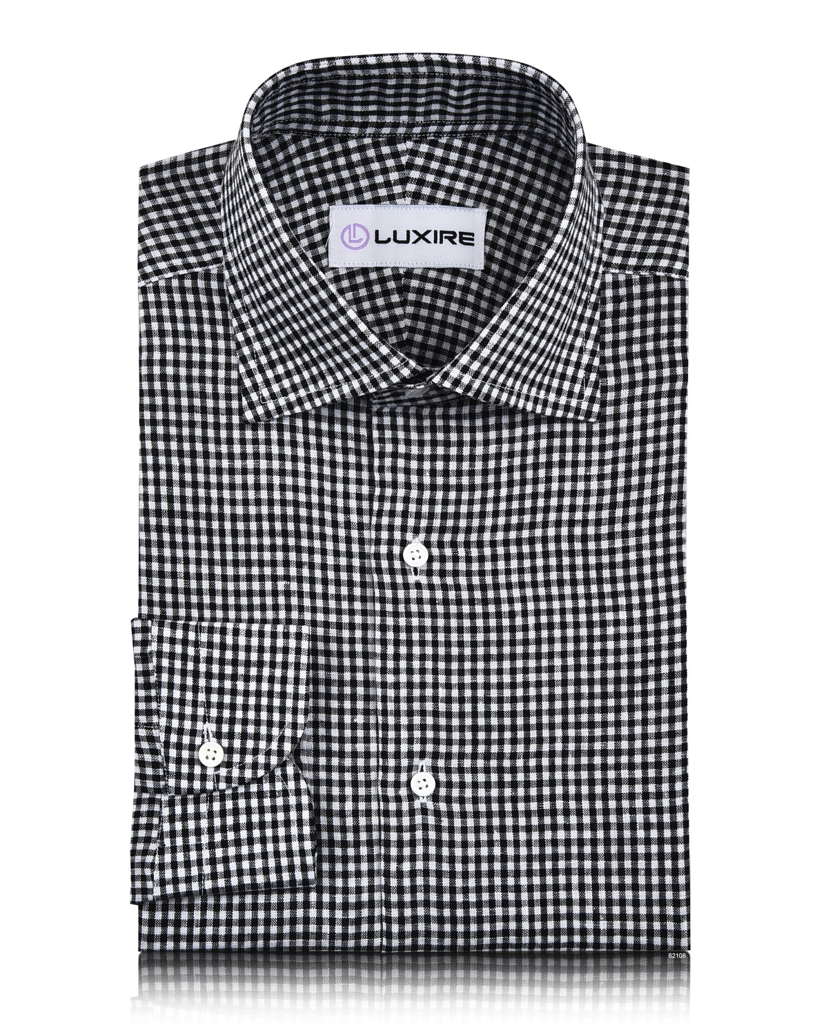 Black White Gingham Linen - 1