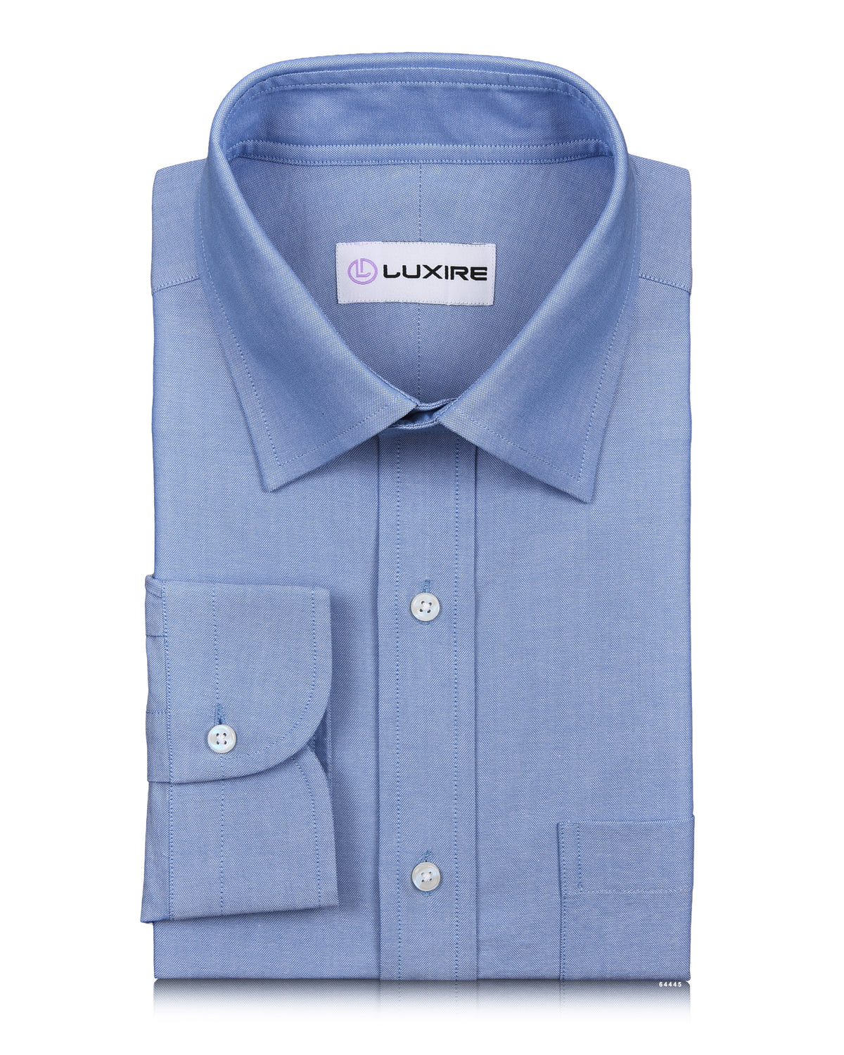 Blue Pinpoint Oxford Dress Shirt - 1