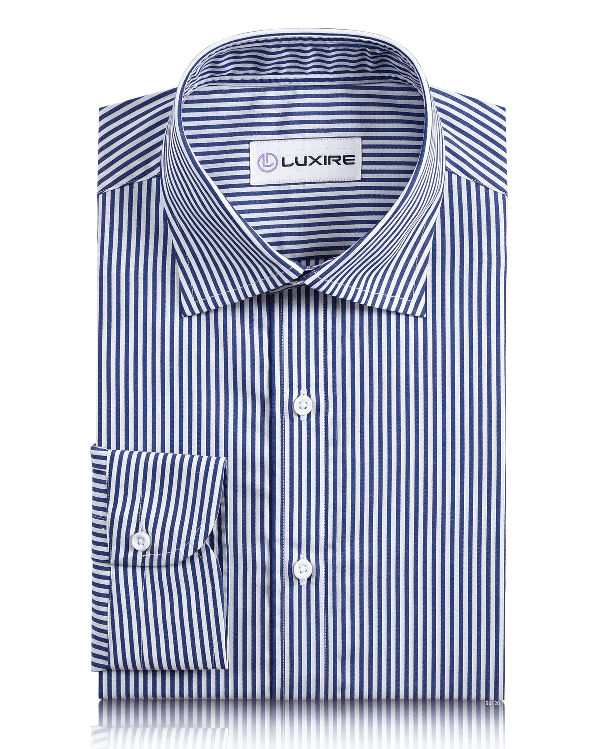 Dark Blue Awning Stripes Shirt - 1