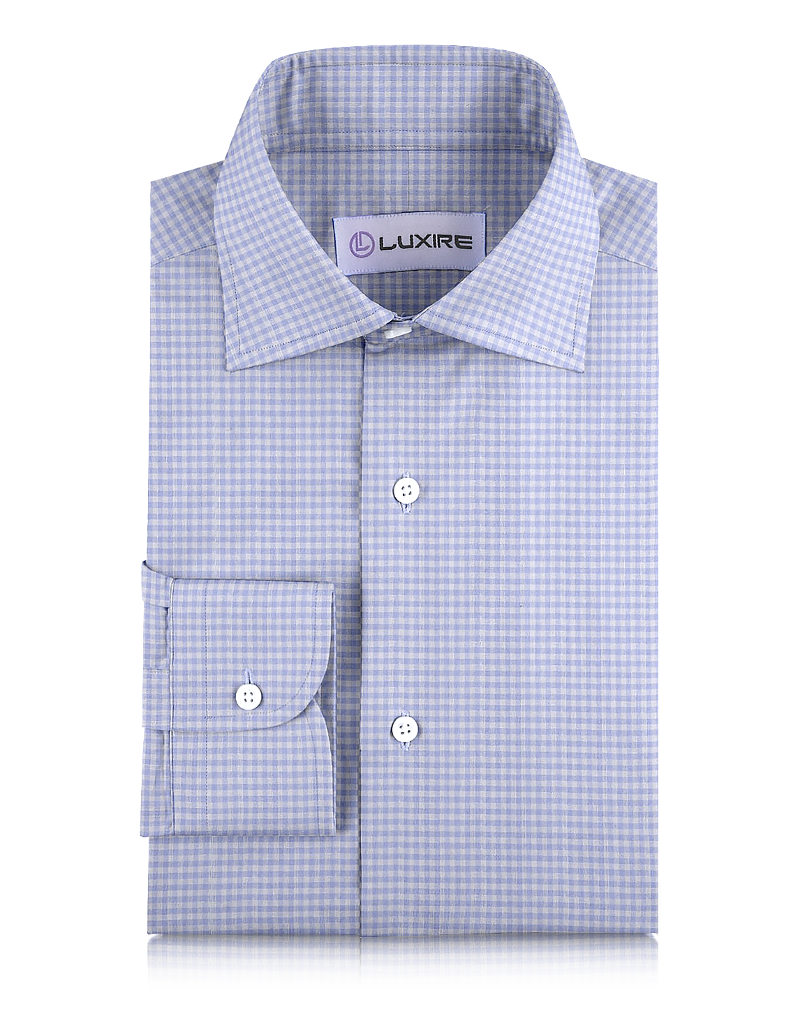 Light Blue Gingham Checks - 1