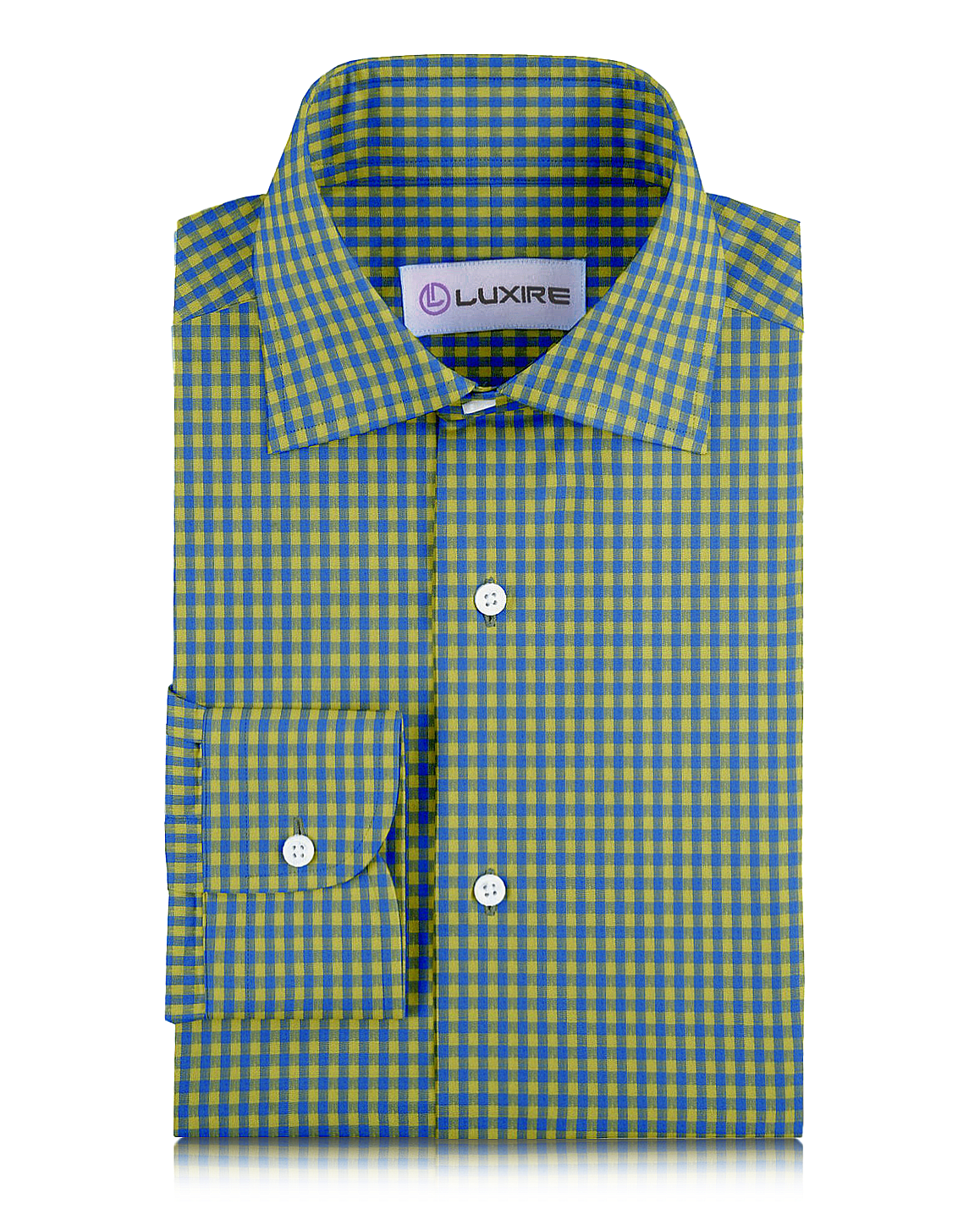 Linen: Yellow Blue Gingham - 1