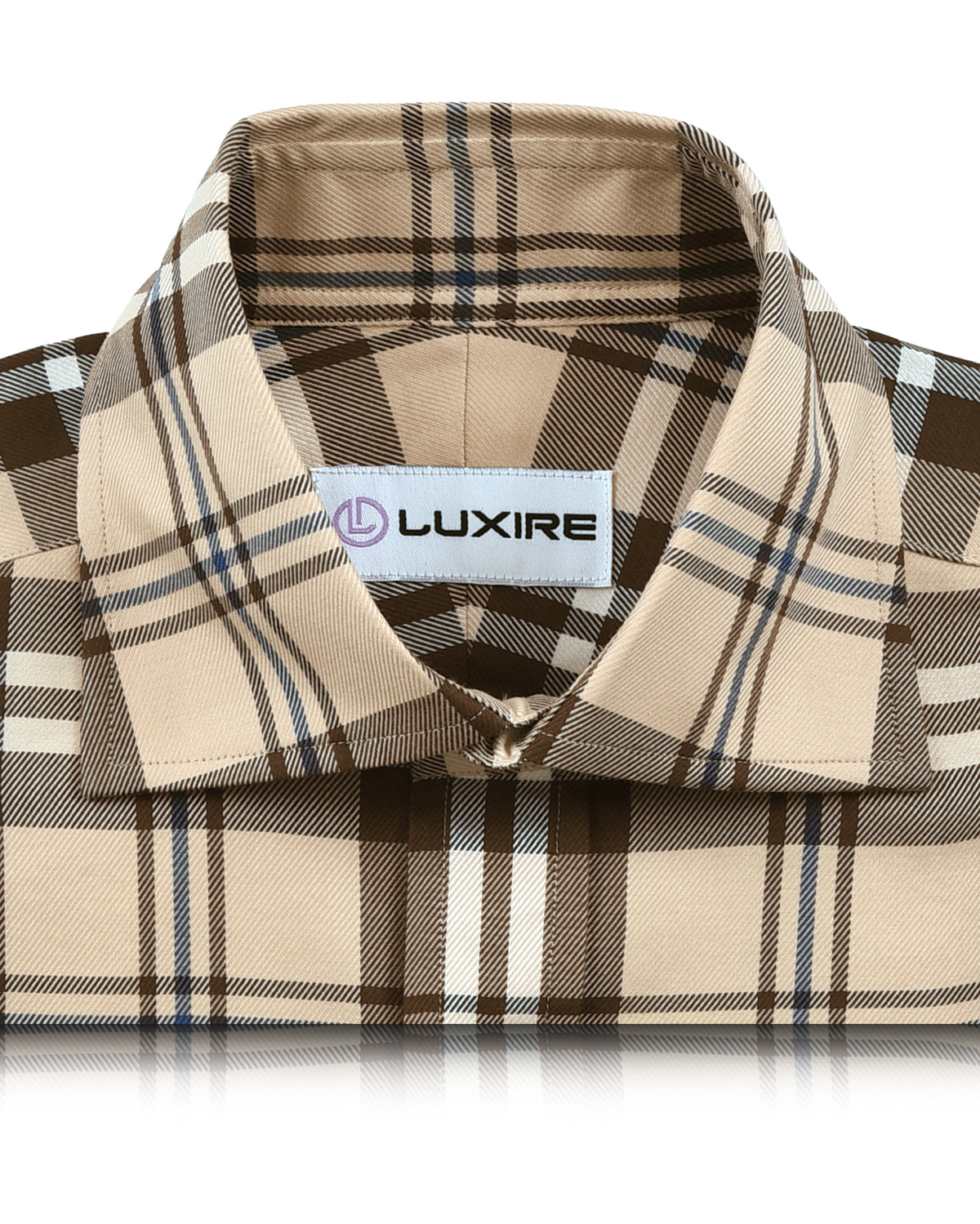 Iconic British Checks Tan Brown Twill - 2