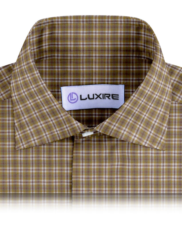 Brown White Crocodile Green Madras Checks - 2