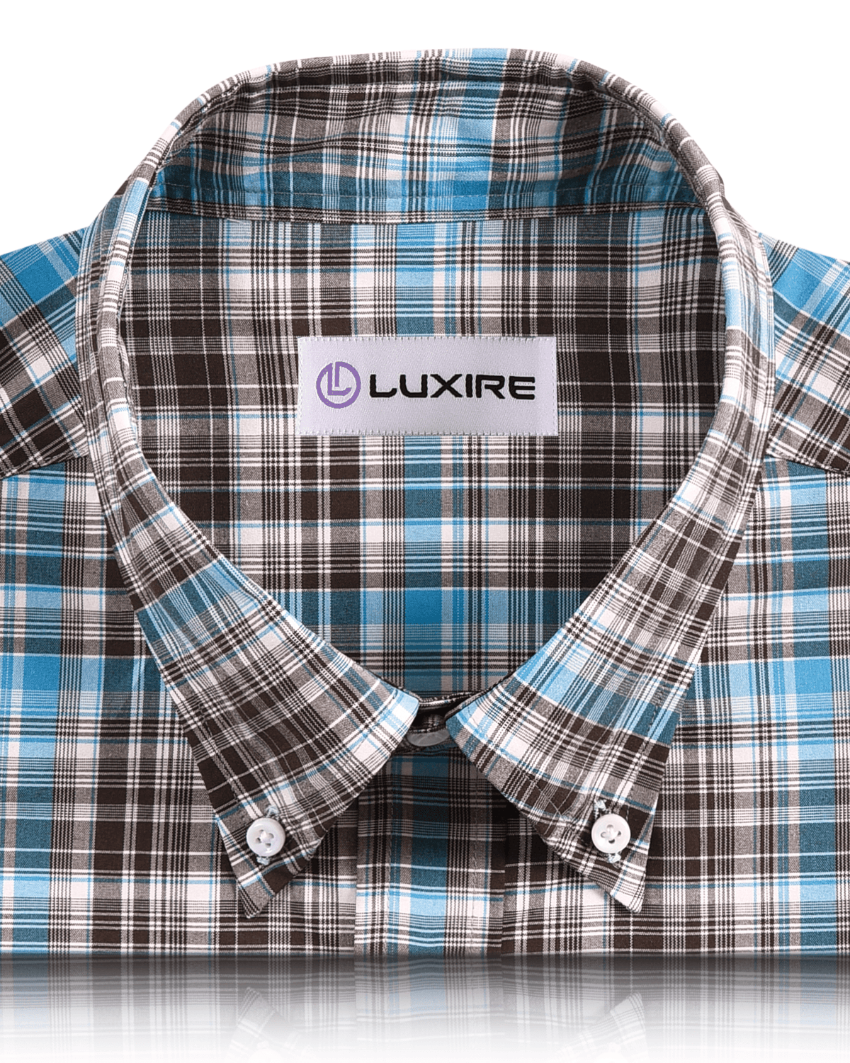 Choco Brown Aqua Checks Shirt - 2