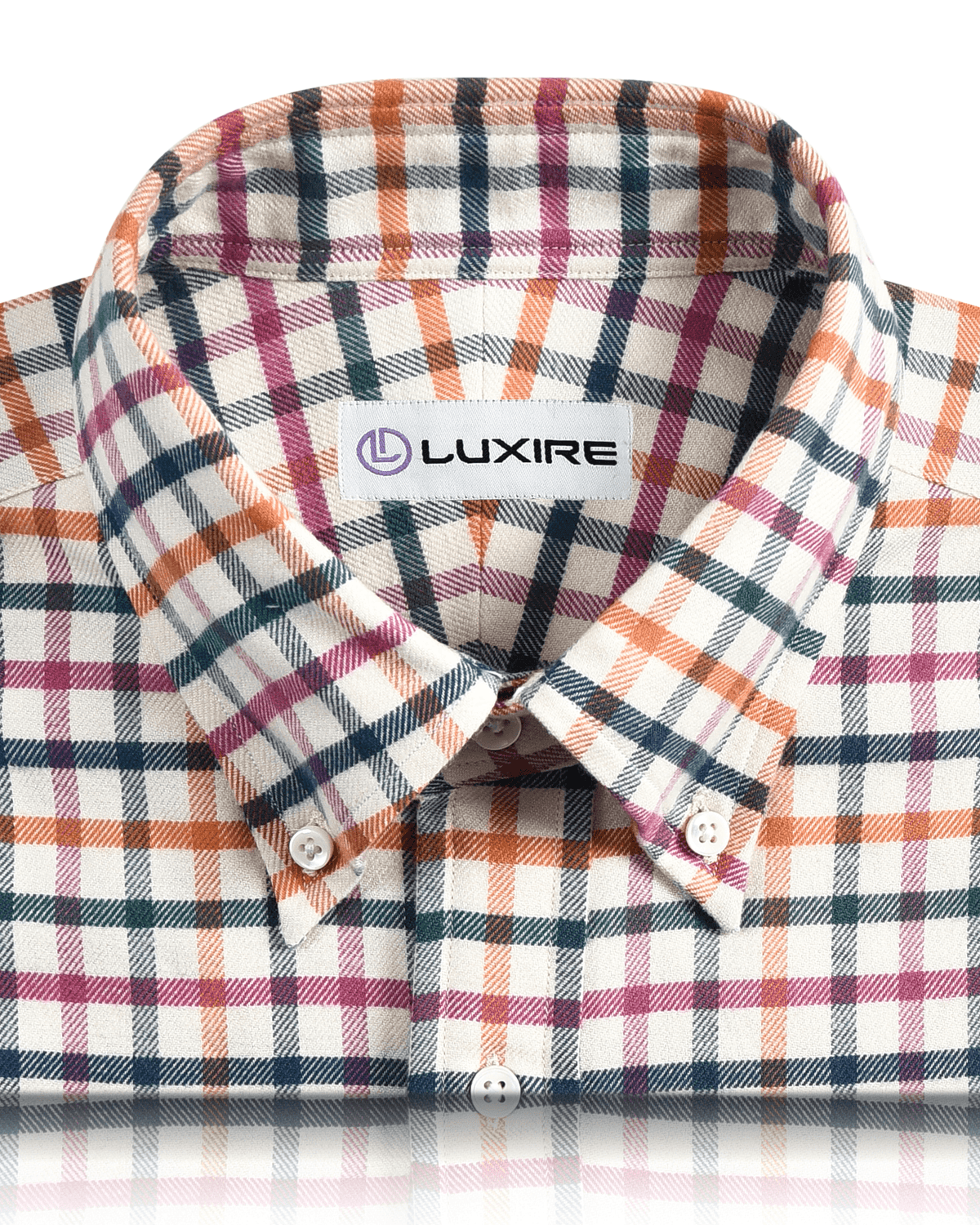 Pink Orange Green Blue Window Pane Checks Flannel - 2