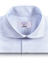 EZS Pale Blue Dress Stripes Shirt