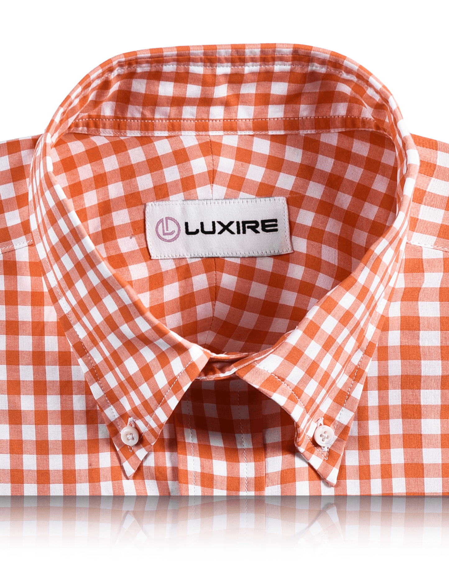 Cotton Orange Gingham