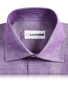 Cotton Linen: Plain Purple Chambray