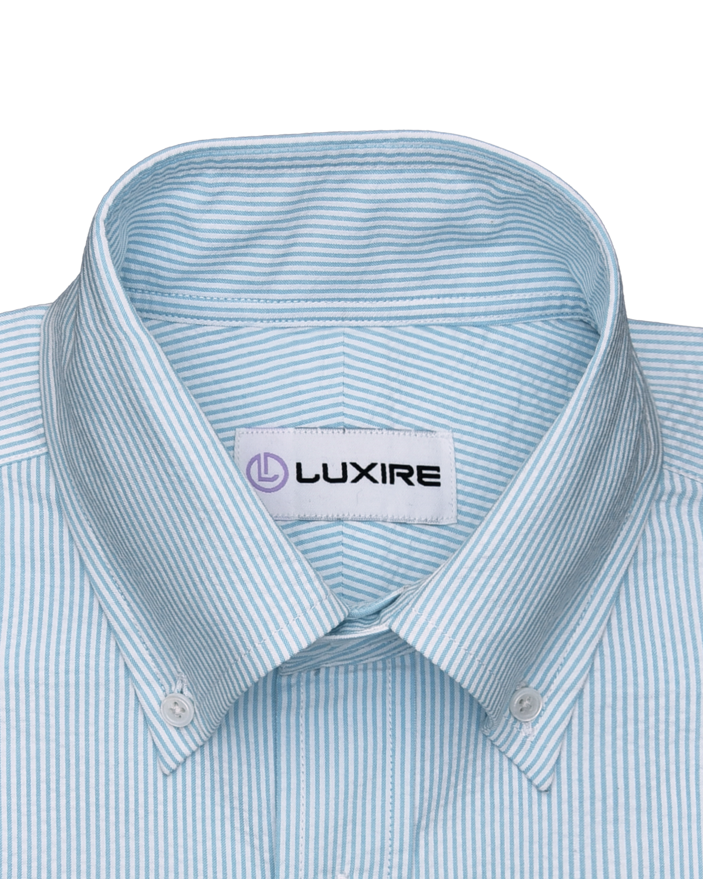 Alaskan Blue  Dress Stripes Seersucker