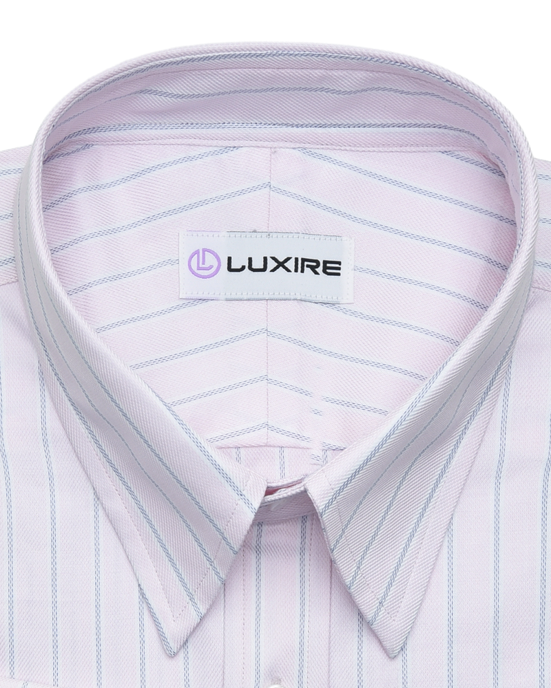 Pink and Navy Stripes Shirt