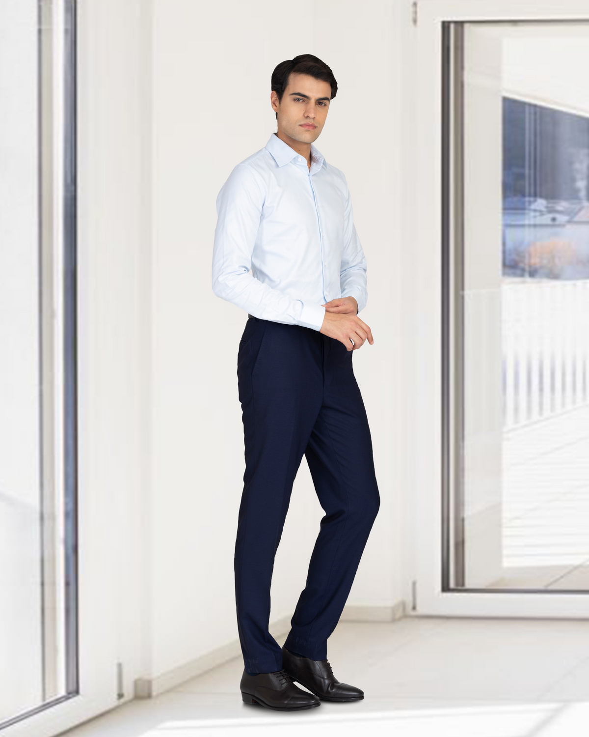 VBC - 4 Ply Tropical Wool: Navy Pant - 3