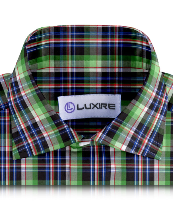 Green Black Blue Madras Checks - 2