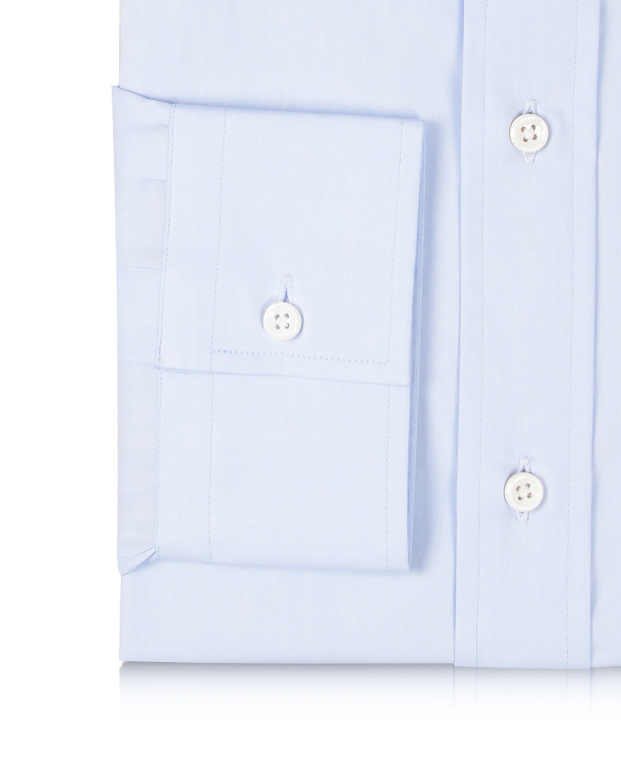 Light Blue Satin Dress Shirt - 3