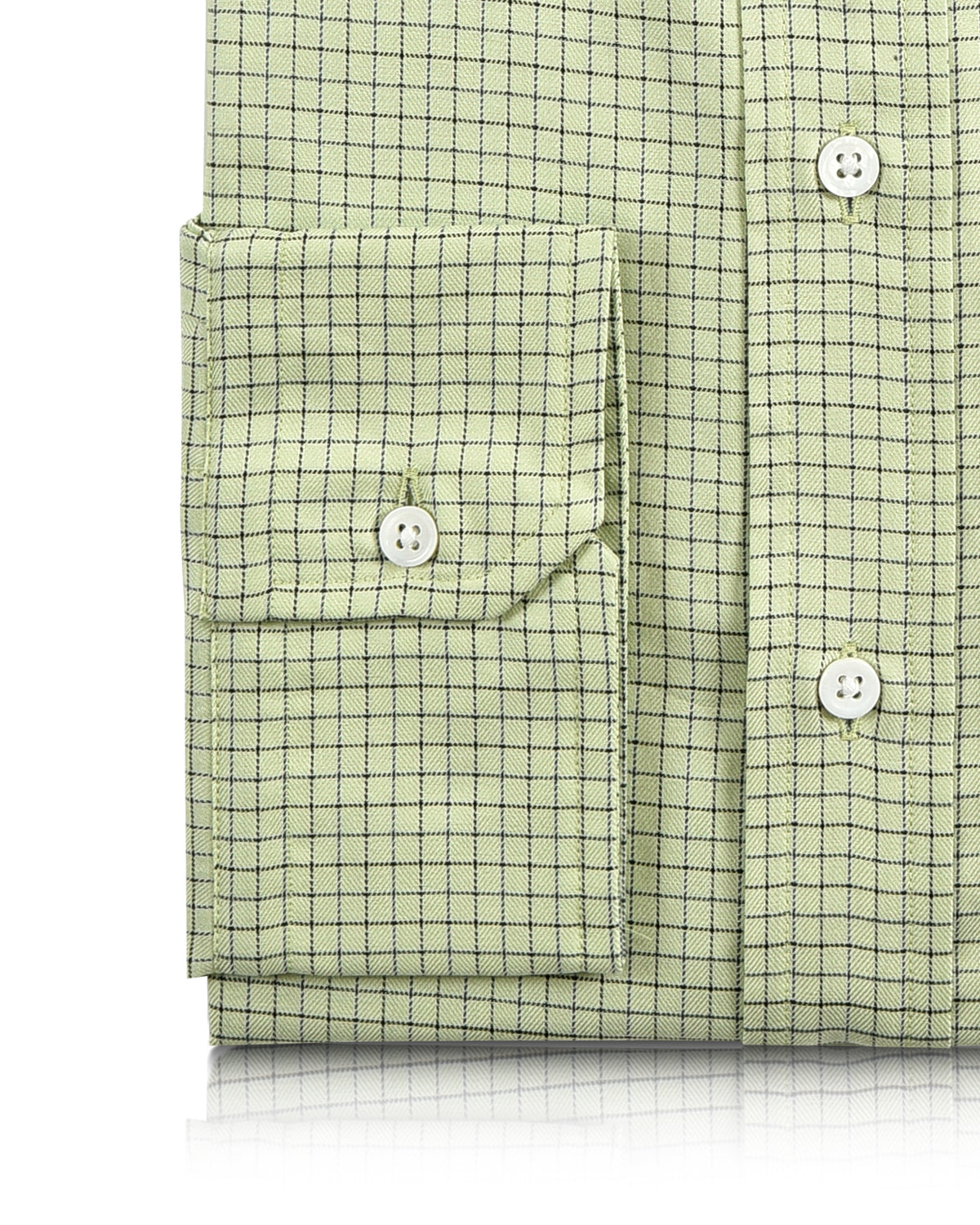 Graph Checks on Fern Green Twill - 3
