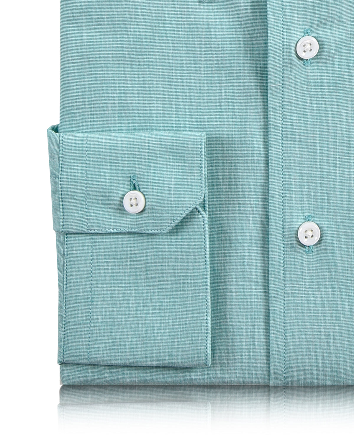Sea Green End on End Dress Shirt - 3