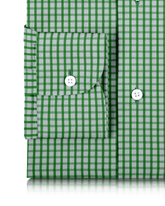 Monti Green Shepherd Checks Twill - 3