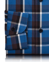 Blue Brown Checks Shirt