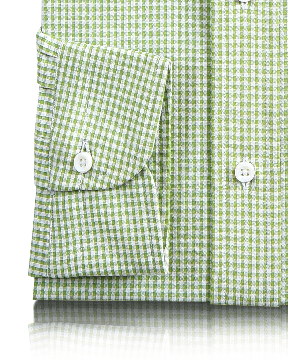 Green Small Gingham Seersucker - 3