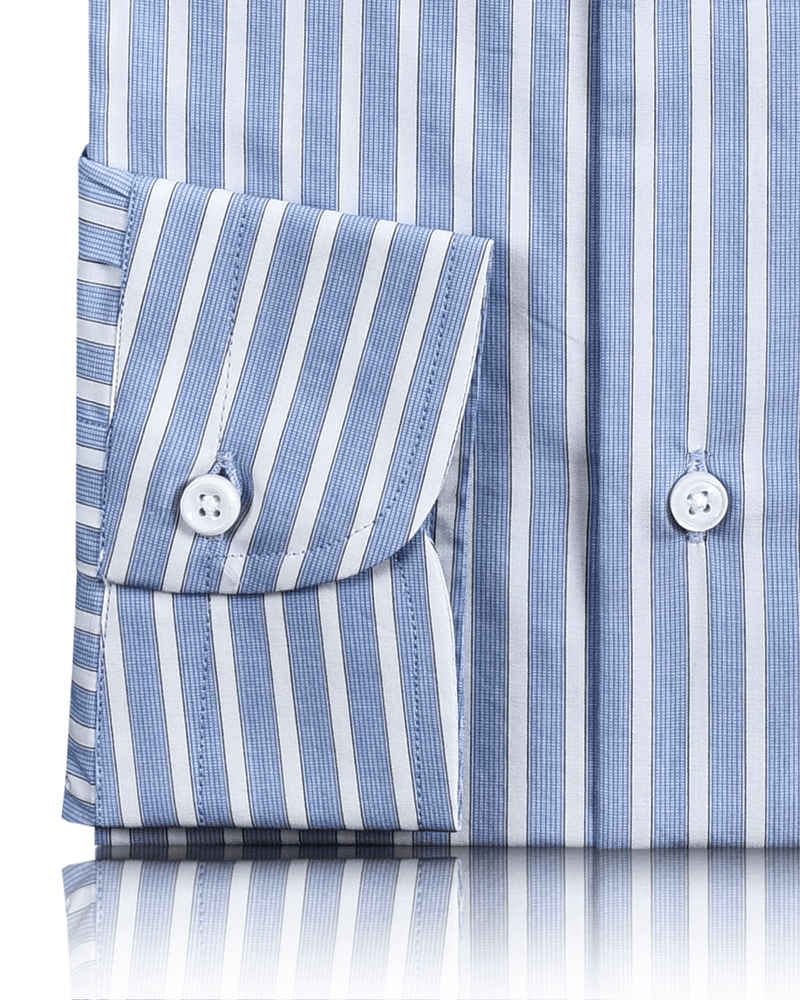 Monti Blue White Candy Stripes Shirt