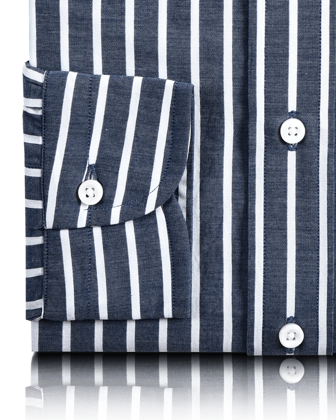 Navy Awning Stripes Shirt - 3