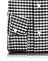 Black Ecru Gingham Shirt