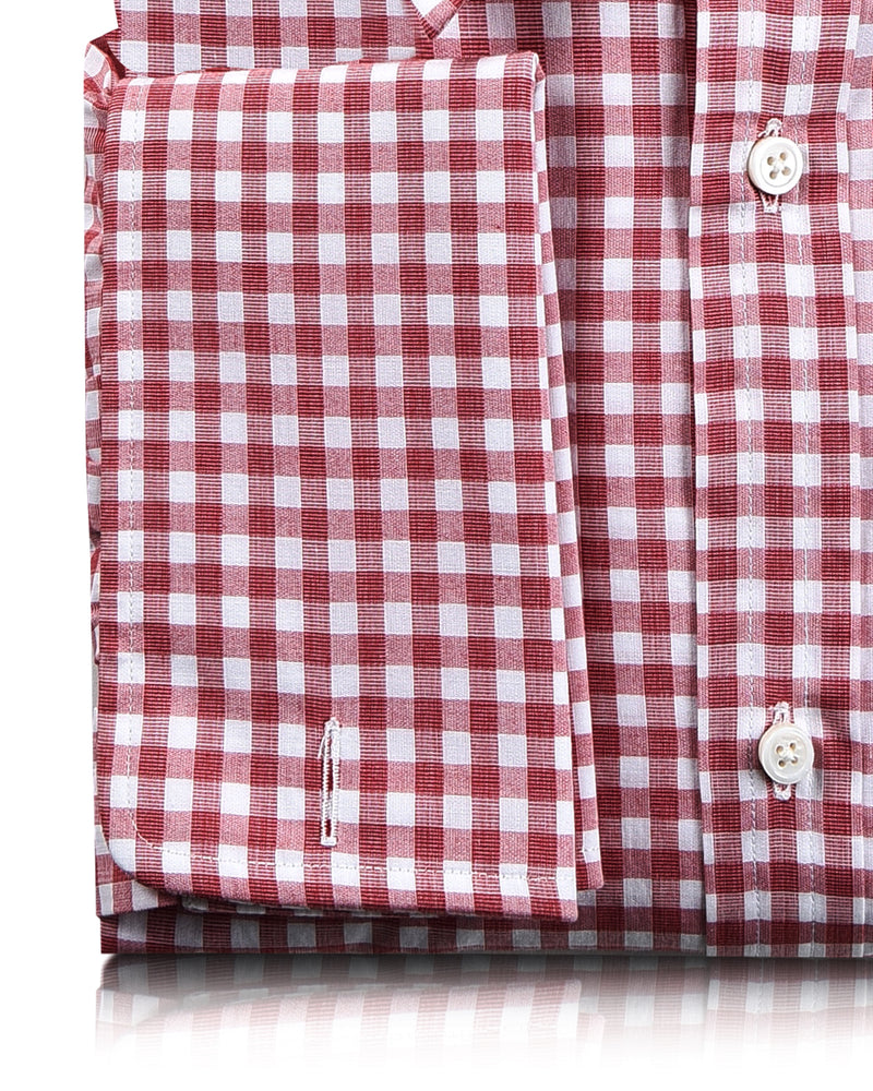 Red End on End Gingham Checks