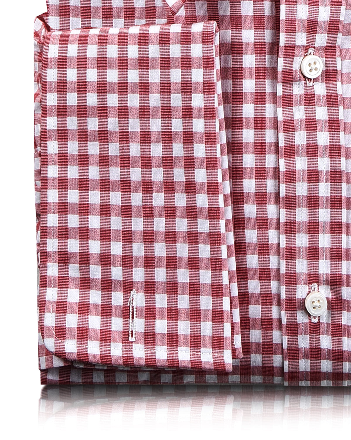Red End on End Gingham Checks