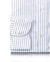 Luxire Presto: Monti Blue Pin Stripes Twill Shirt