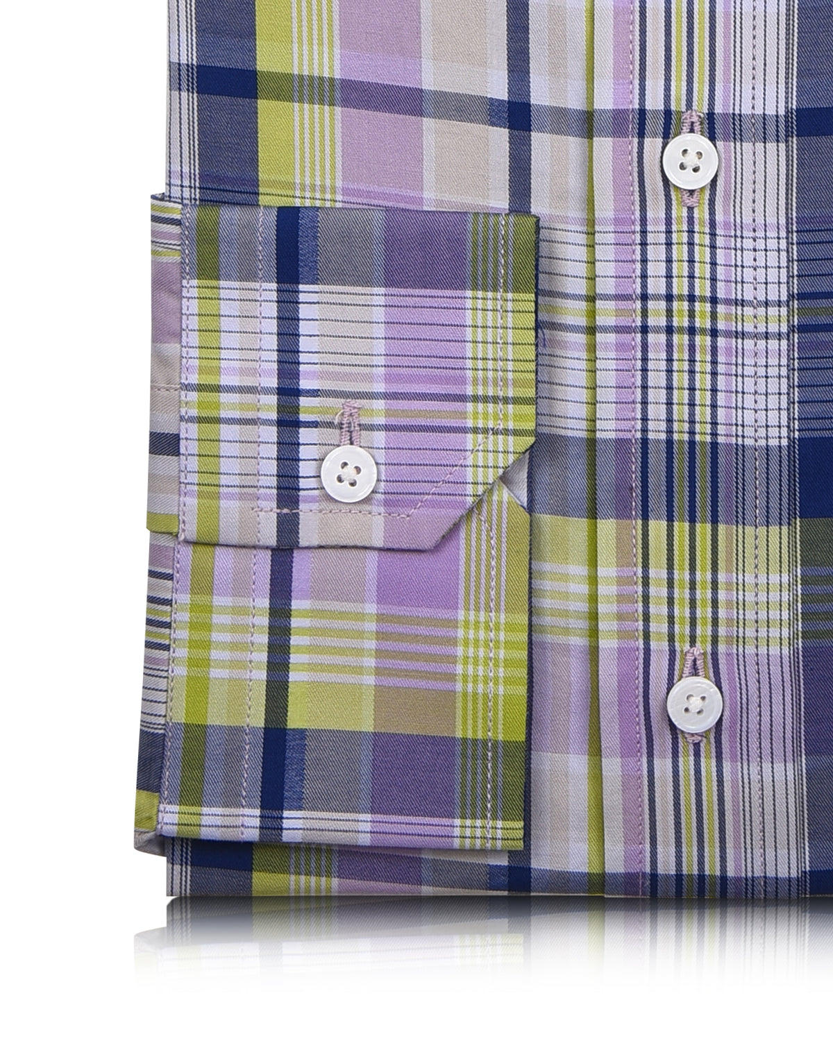 Muave Blue Lime Checks 140/2 - 3