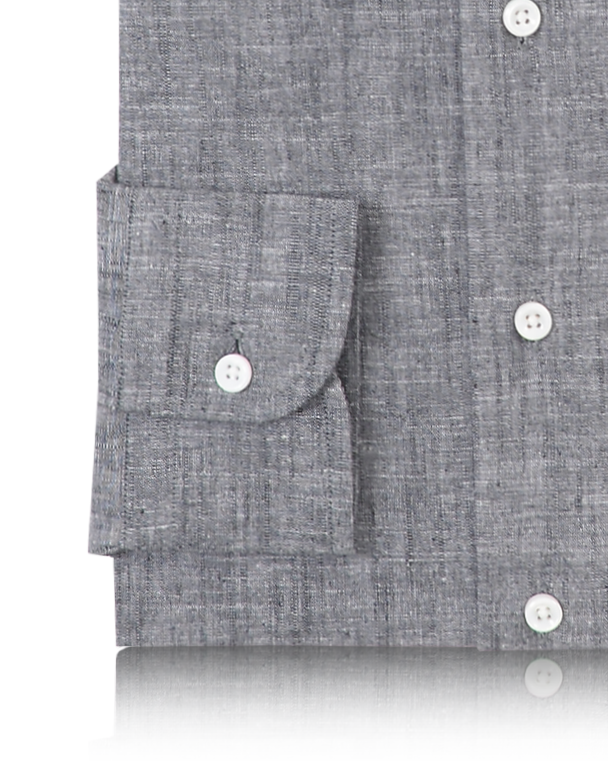 Dark Grey Chambray - 3