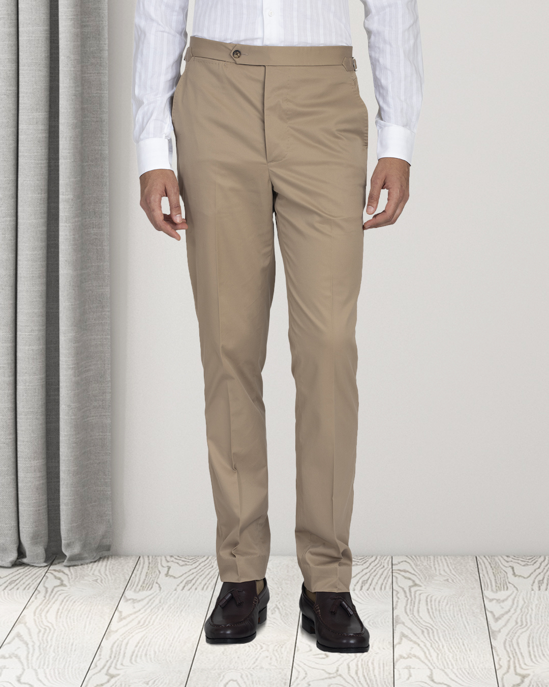 Sand Cotton Dress Pant
