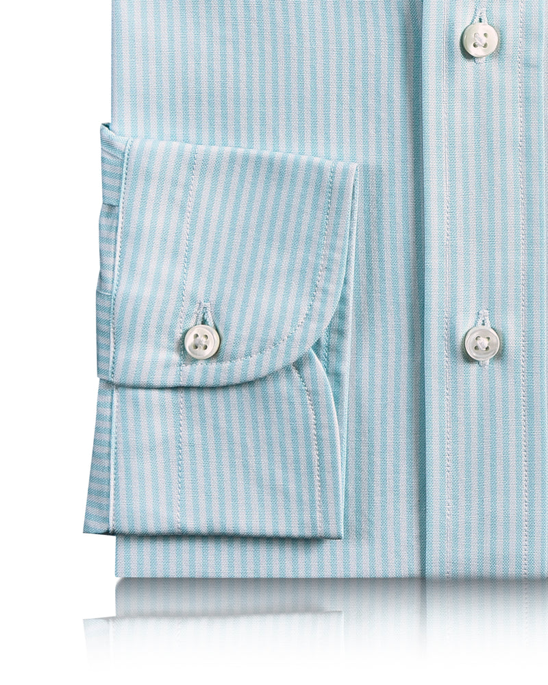 Sky Blue Dress Stripes Oxford Shirt
